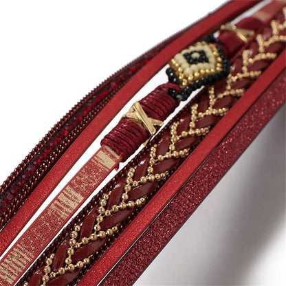 Handwoven Leather Bracelet Coco & Dee