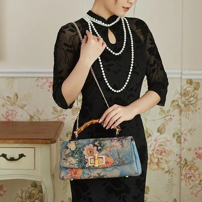 Flora Silk Handbag