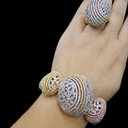 Opulent Charm Bangle & Ring Set Coco & Dee