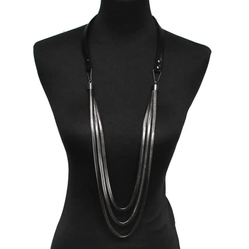 Kora Multi layers Leather Necklaces Coco & Dee