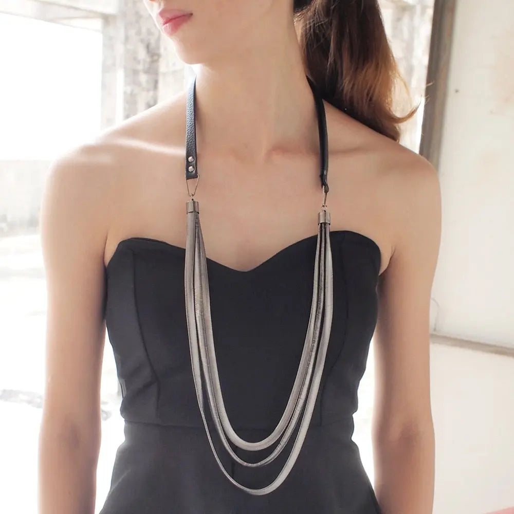 Kora Multi layers Leather Necklaces Coco & Dee