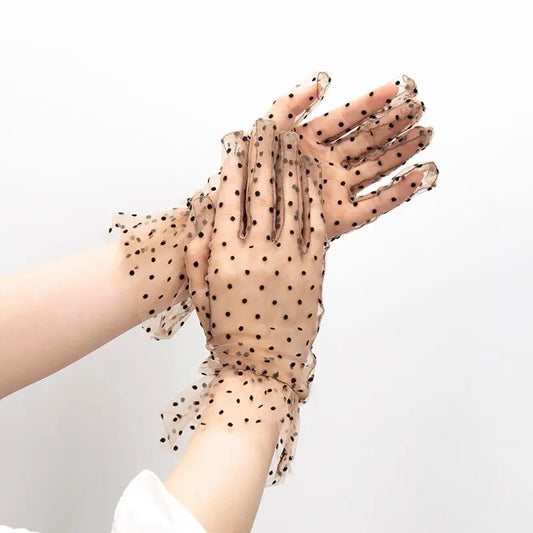 Lace Dot Gloves Coco & Dee