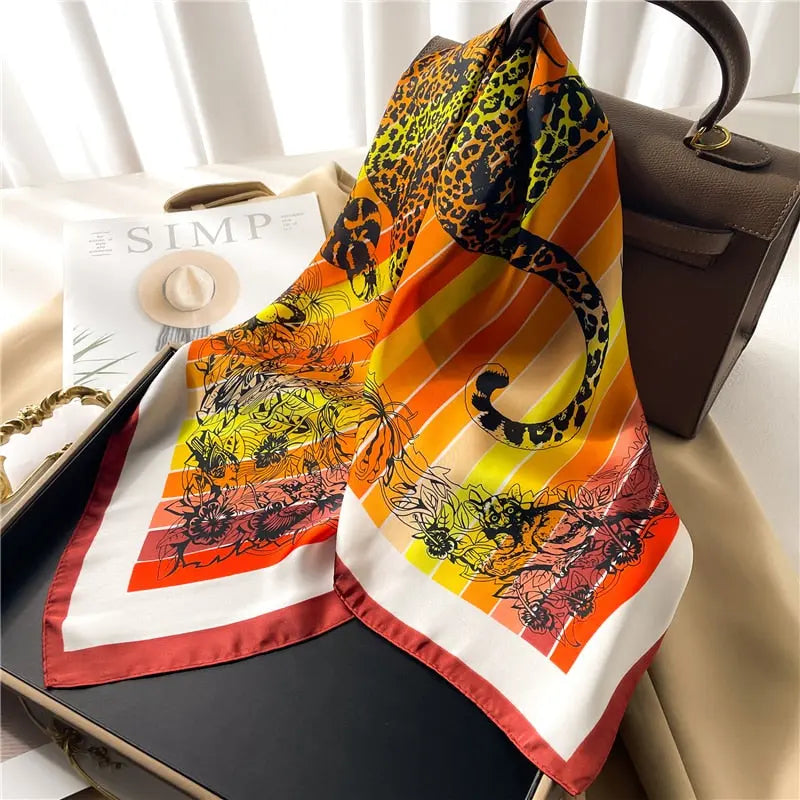 Luxury Satin Silk Scarf