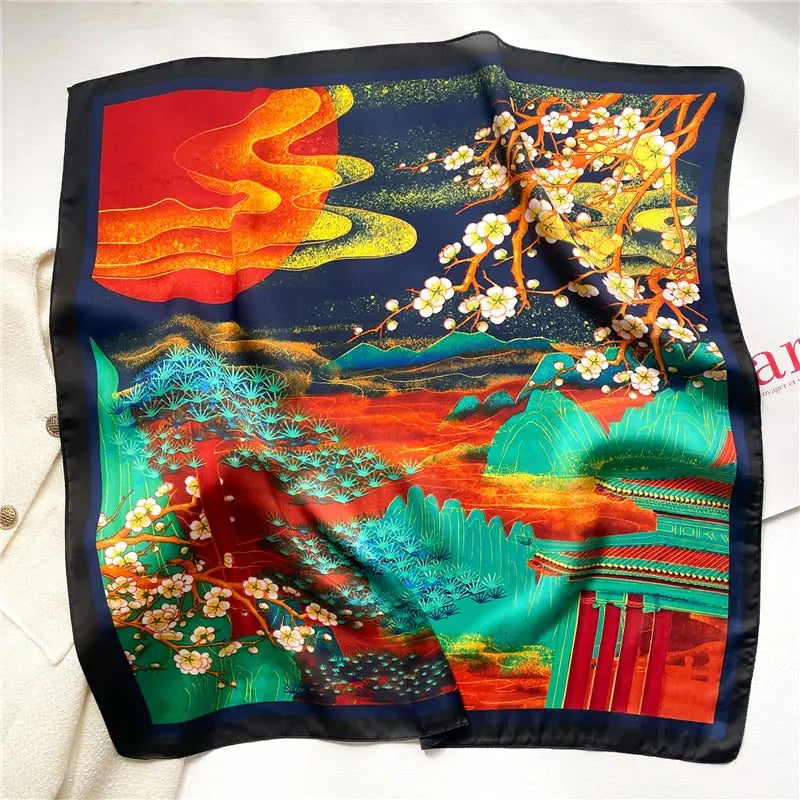 Luxury Satin Silk Scarf Coco & Dee