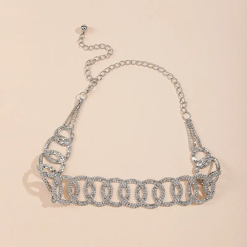 Mia Rhinestone Chain Belt