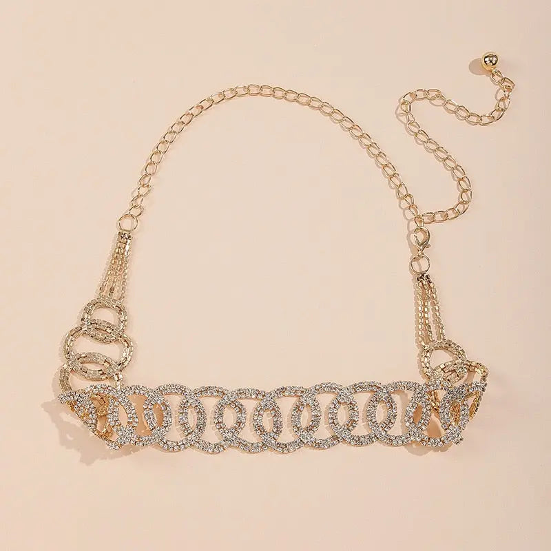 Mia Rhinestone Chain Belt