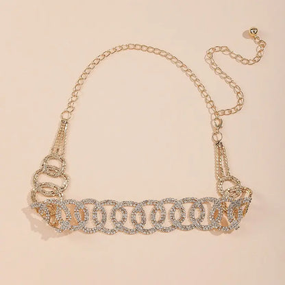 Mia Rhinestone Chain Belt
