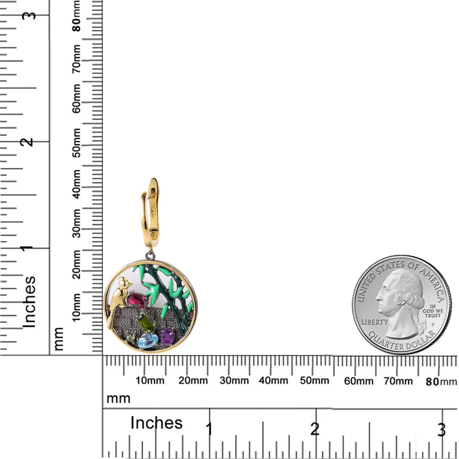 Mix Color Gemstone Earrings Coco & Dee