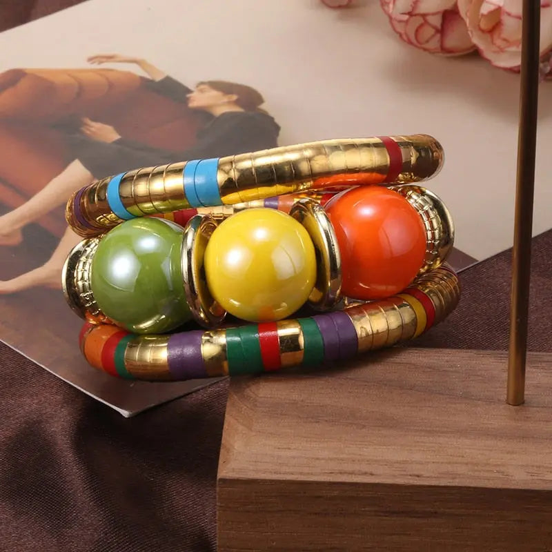 Natural Stone Snake Bangle Coco & Dee