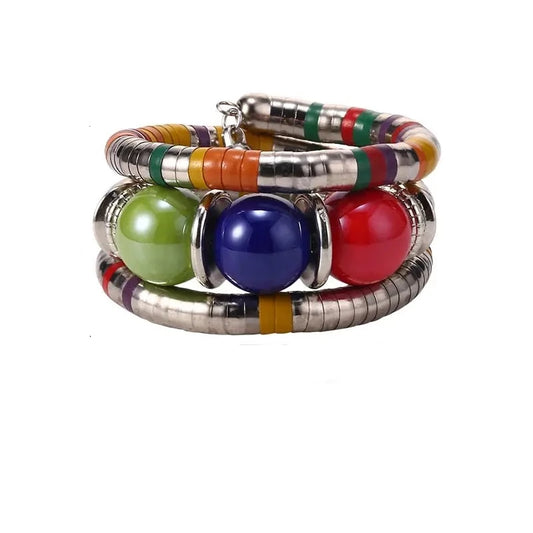 Natural Stone Snake Bangle Coco & Dee