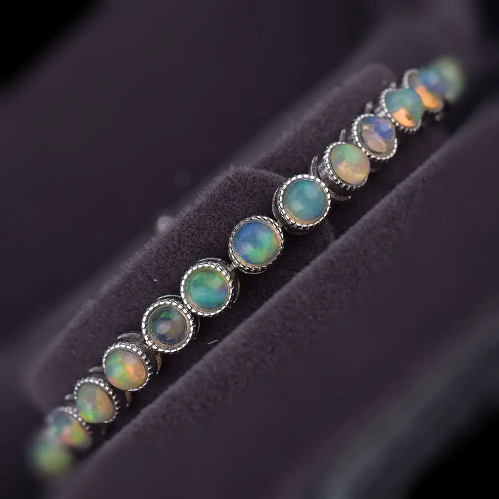 Opal Silver Bracelet Coco & Dee