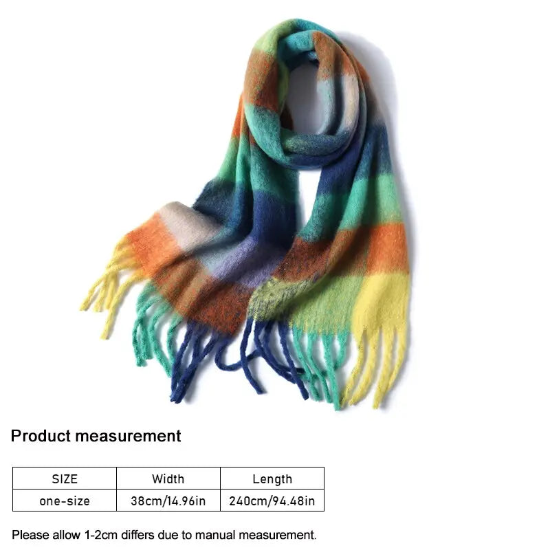 Rainbow Shawl Coco & Dee