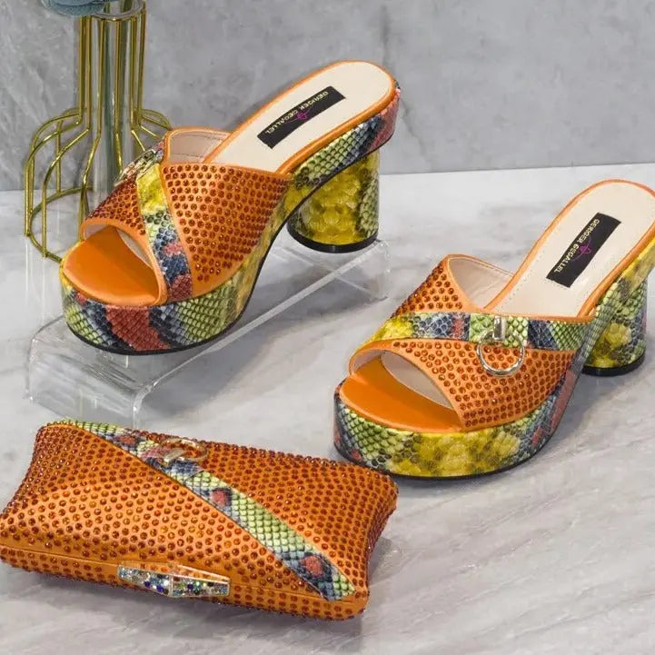 Rainbow Shoe & Bag Set