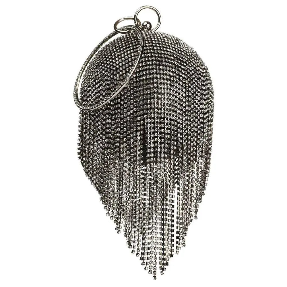 Rhinestone Ring Clutch Coco & Dee