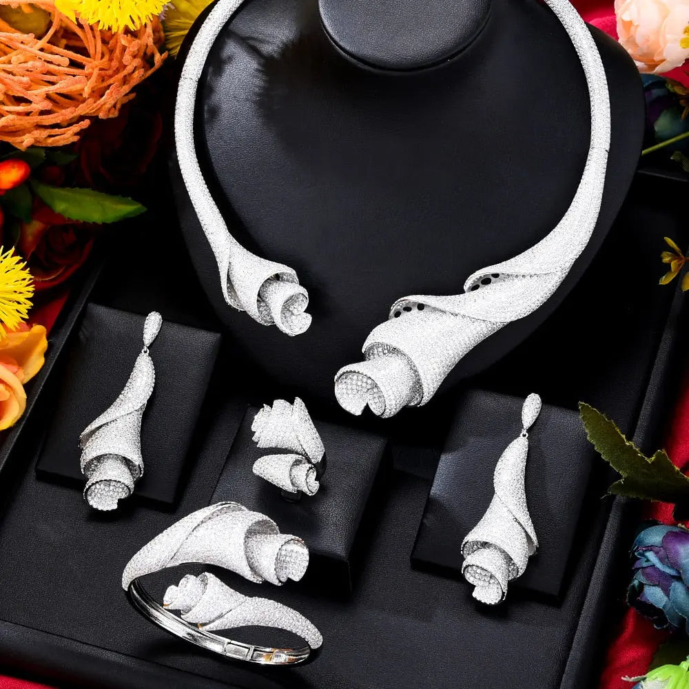 Rose Petal Jewelry Set