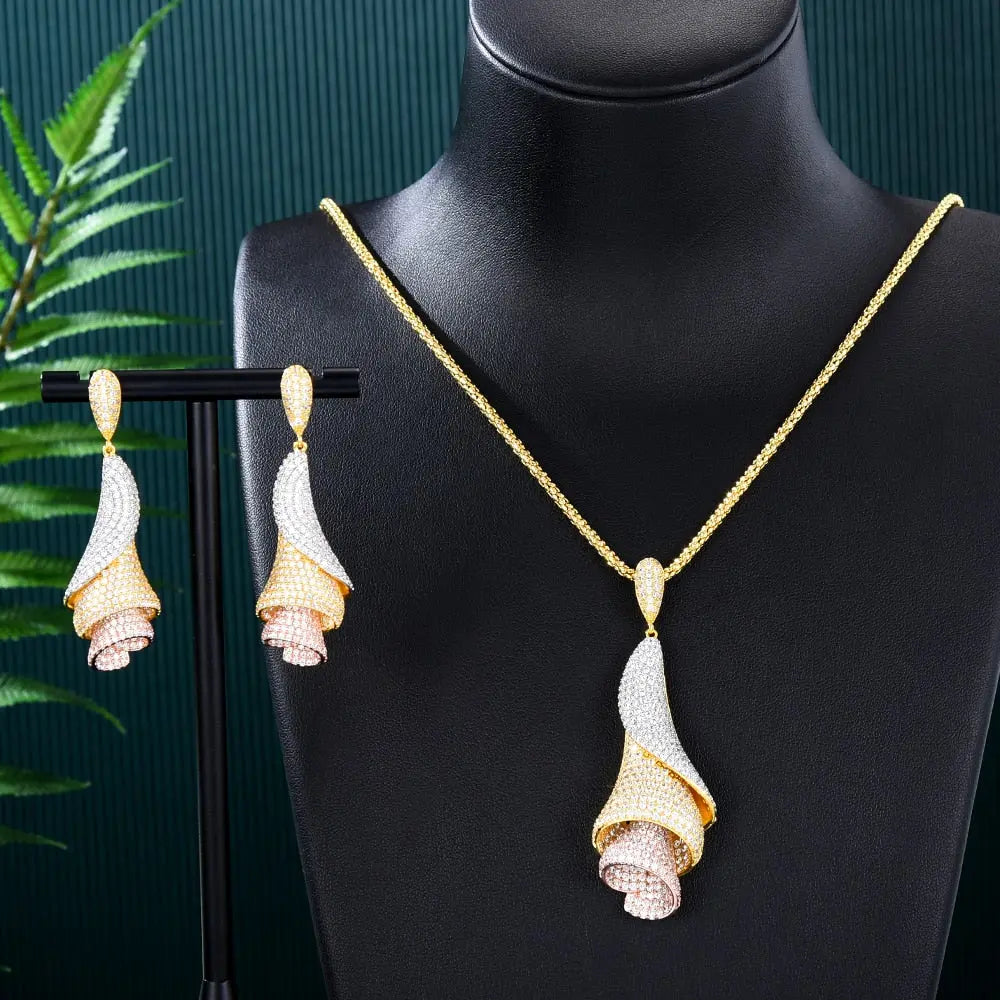 Rose Petal Jewelry Set