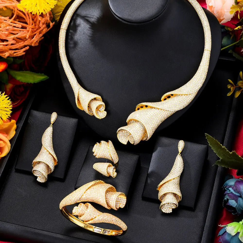 Rose Petal Jewelry Set