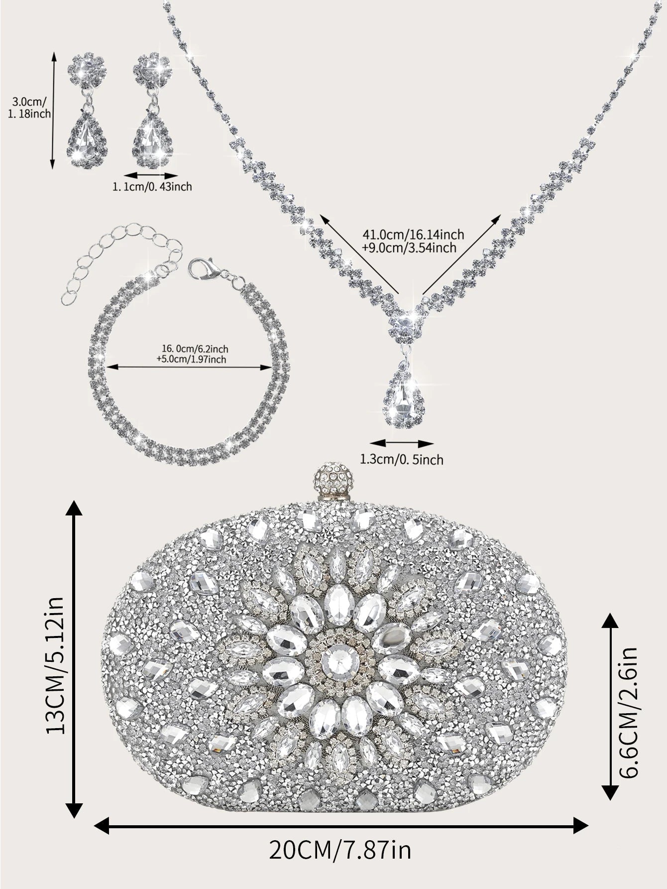Elegant Bag Jewellery Set Coco & Dee