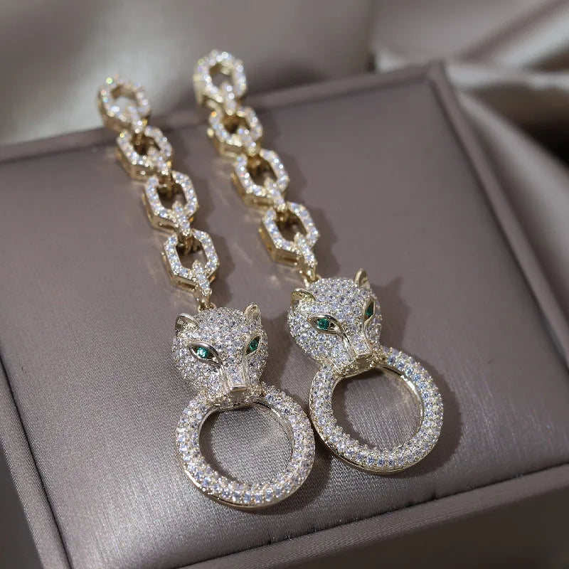 Leopard Pendant Earring Coco & Dee