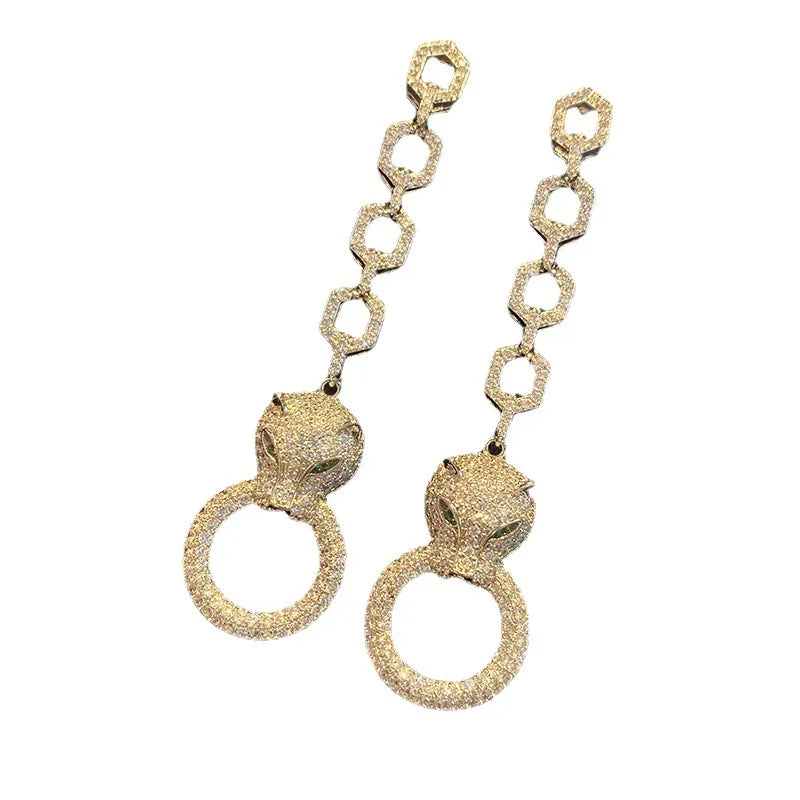 Leopard Pendant Earring Coco & Dee