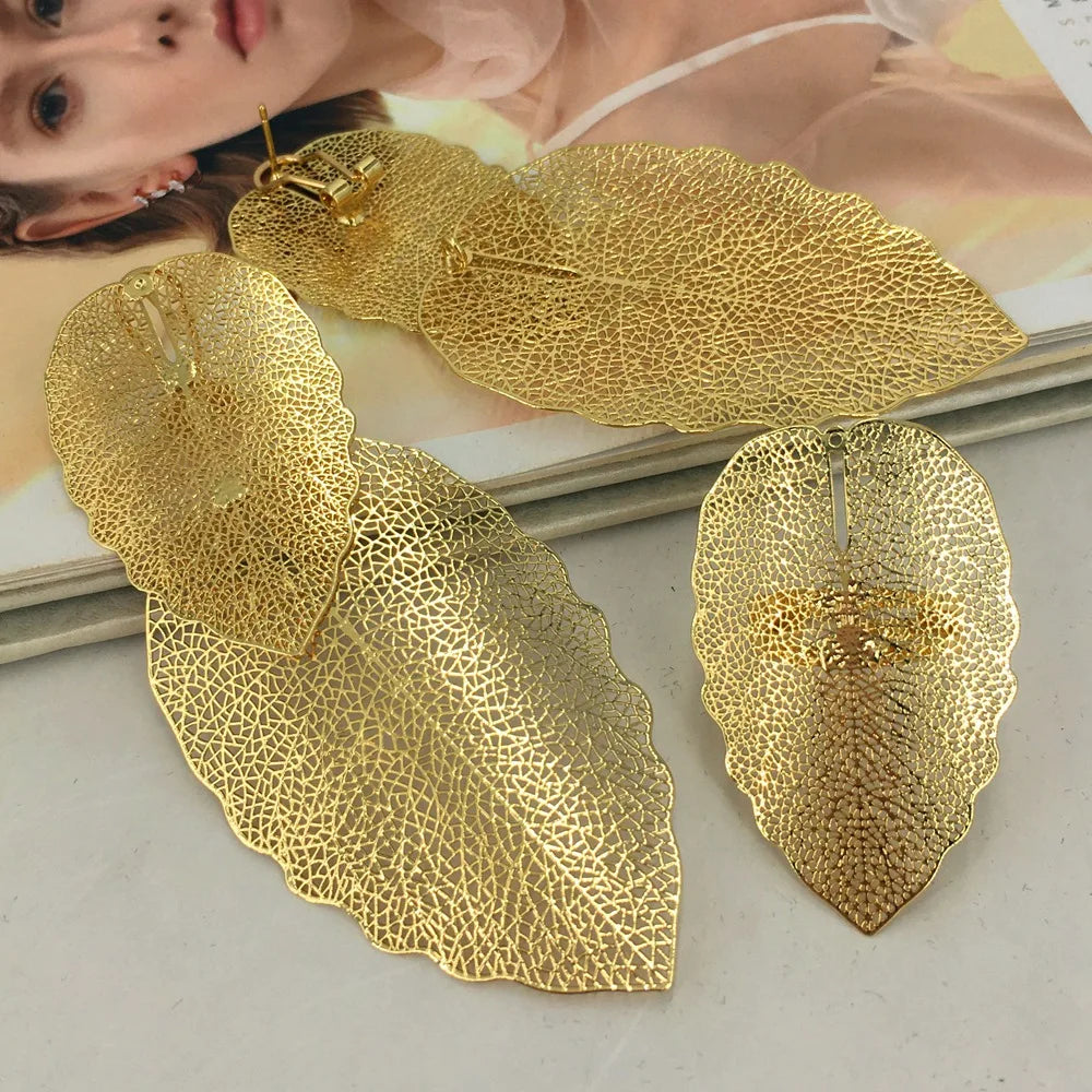 Golden Leaf Jewelry Set