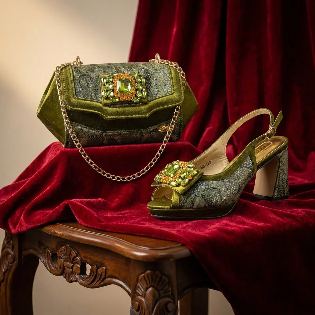 Veena Bag & Shoe Set
