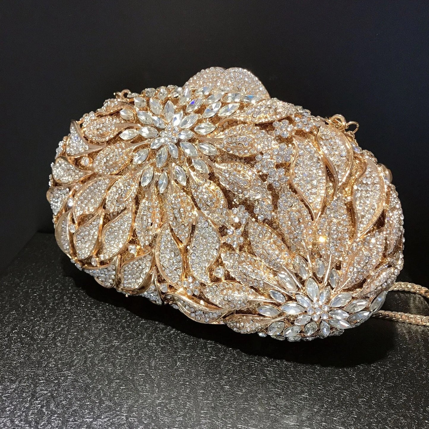 Gold Leaves Clutch