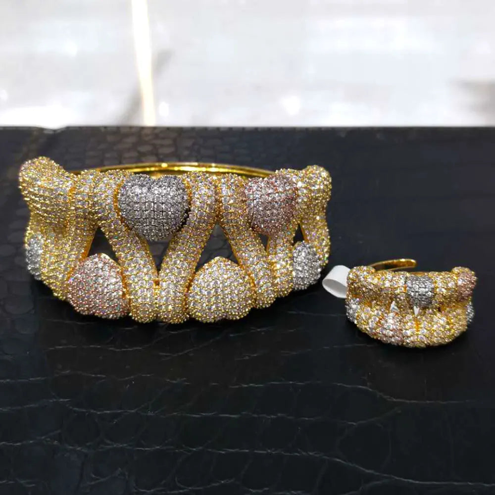 Crystal Harmony Bangle & Ring Set Coco & Dee