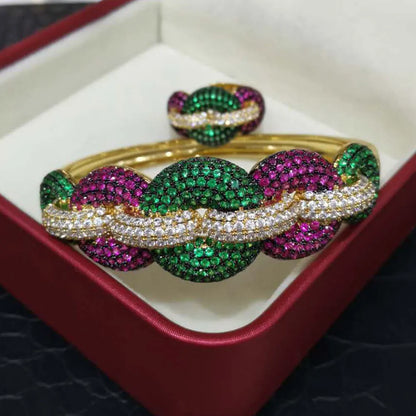 Aurora Bangle & Ring Set