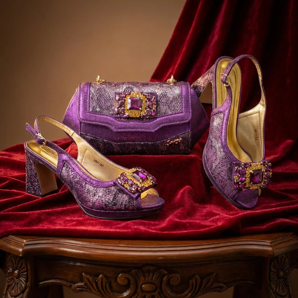 Veena Bag & Shoe Set