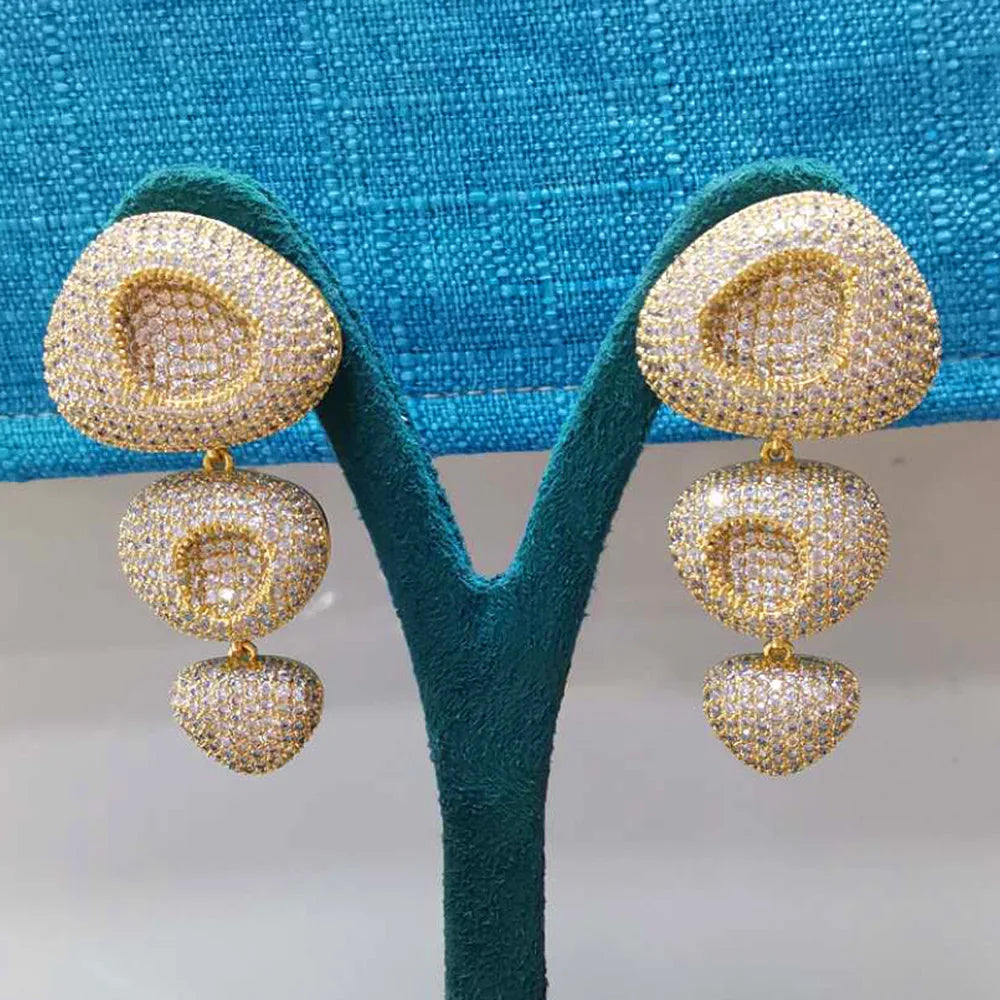 Round Drop Earrings