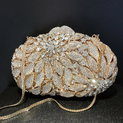 Gold Leaves Clutch
