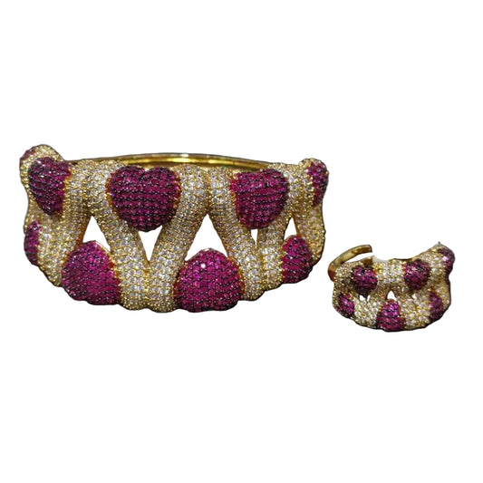 Crystal Harmony Bangle & Ring Set Coco & Dee