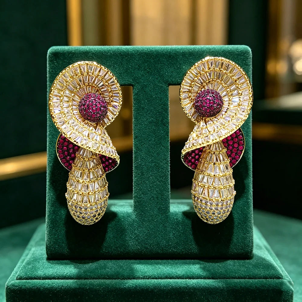 Big Pendant Earrings