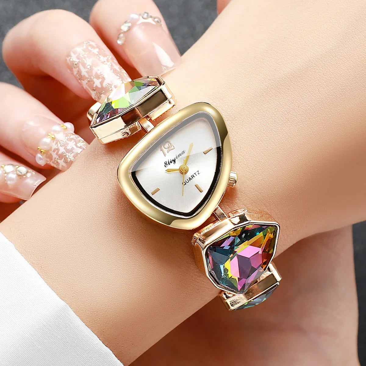 Rhinestone Bracelet Watch Coco & Dee