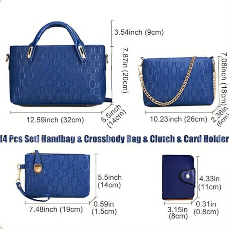 Elegance 4-Piece Handbag Set Coco & Dee