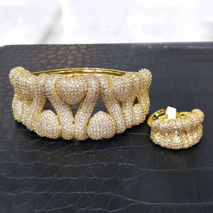 Crystal Harmony Bangle & Ring Set Coco & Dee
