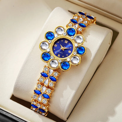 Flower Rhinestone Watch Coco & Dee