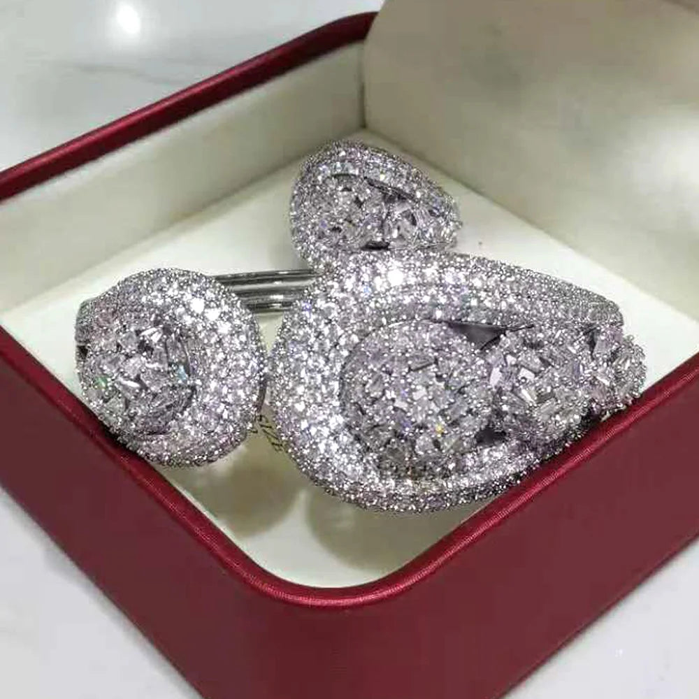 Imperial Beauty Bangle & Ring Set