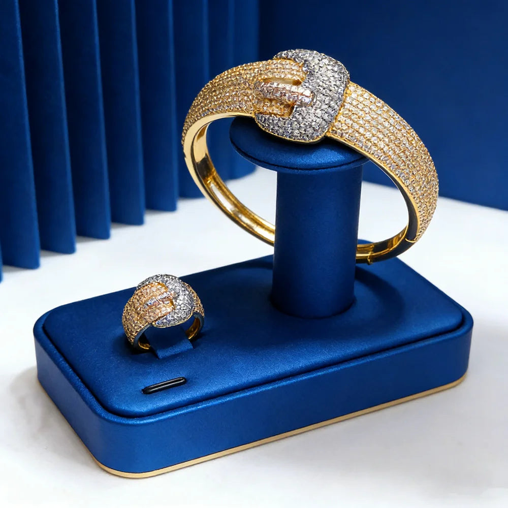 Timeless Beauty Bangle & Ring Set Coco & Dee