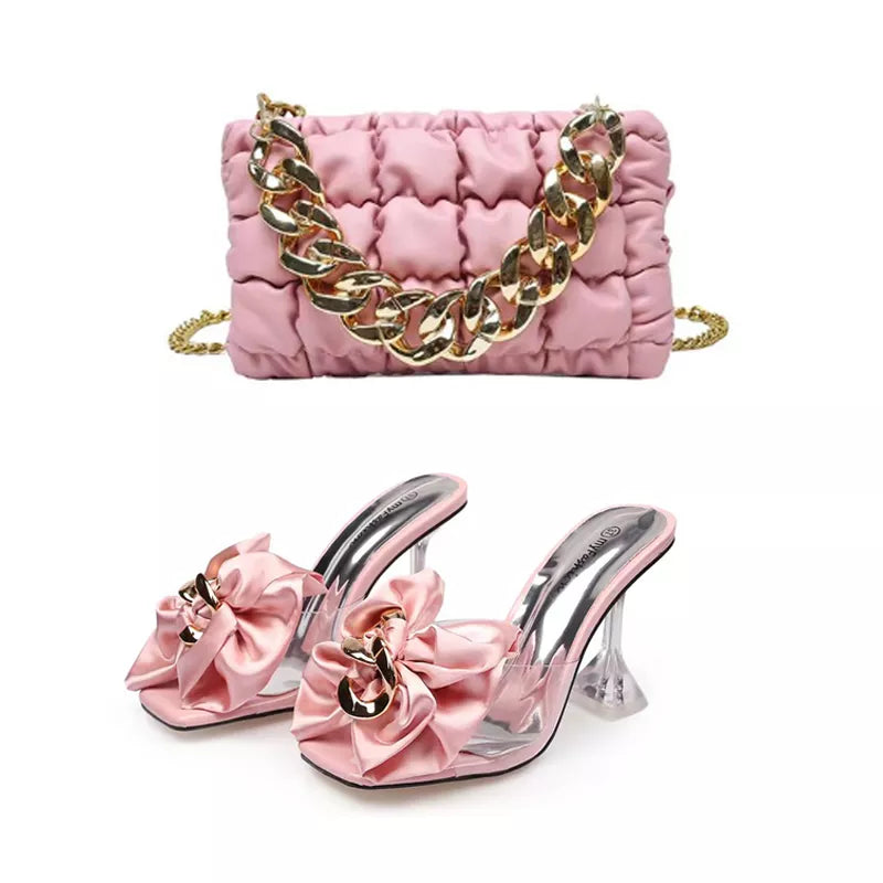 Rose Shoe & Bag Set