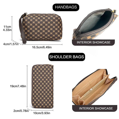 Crystal Elegance 6-Piece Handbag Set Coco & Dee