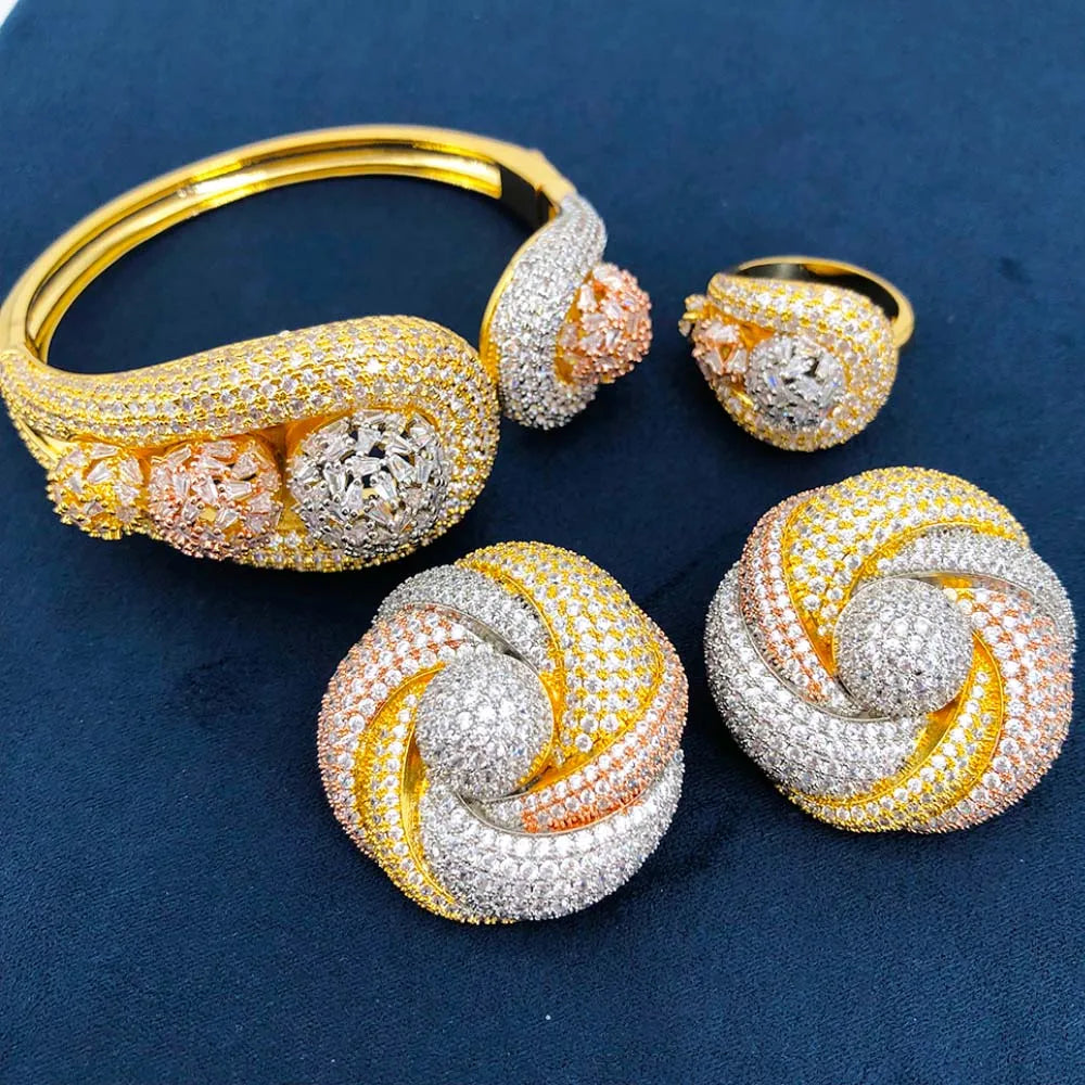 Imperial Beauty Bangle & Ring Set