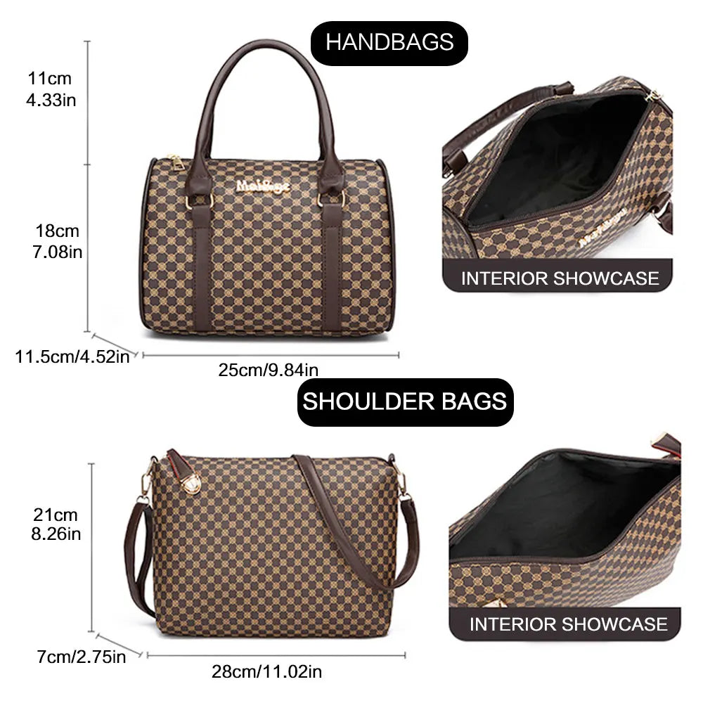 Crystal Elegance 6-Piece Handbag Set Coco & Dee