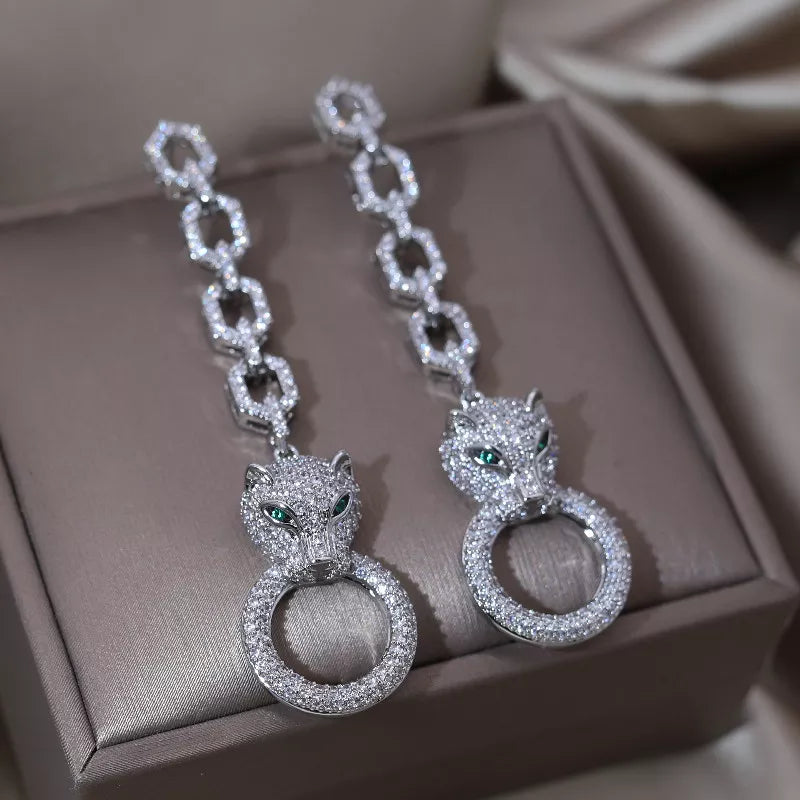 Leopard Pendant Earring Coco & Dee