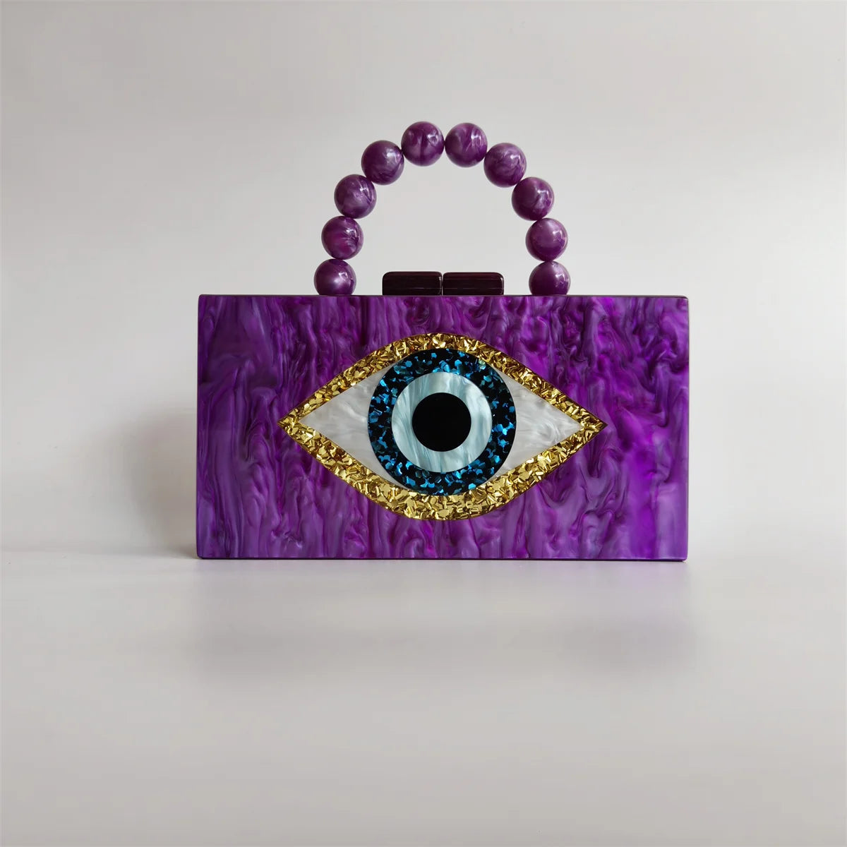 Marble Evil Eye Clutch