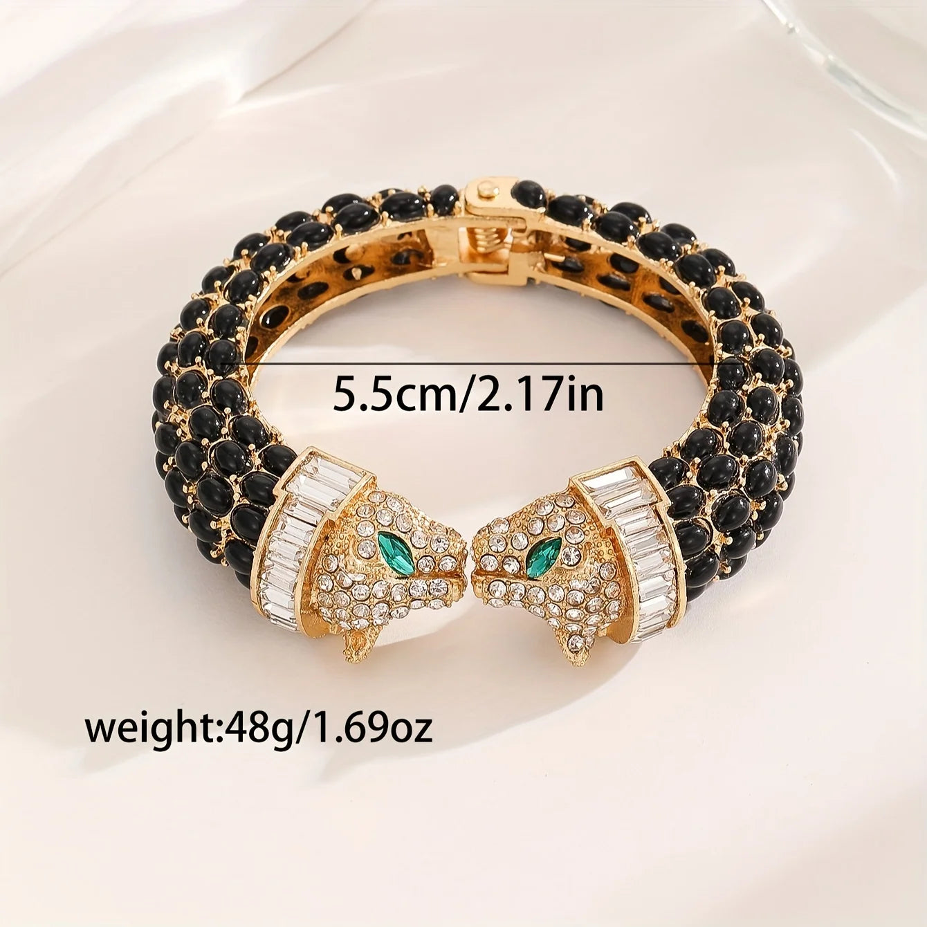 Rhinestone Leopard Bangle Coco & Dee