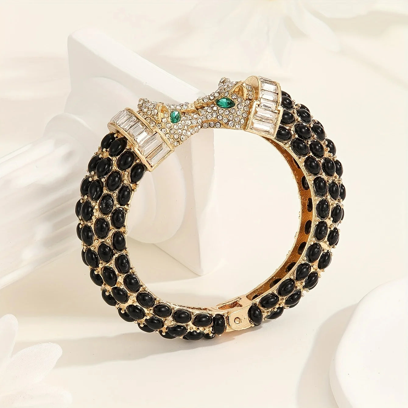 Rhinestone Leopard Bangle Coco & Dee