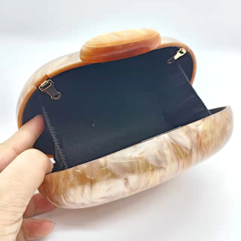 Marble Gold Pearl Clutch Coco & Dee