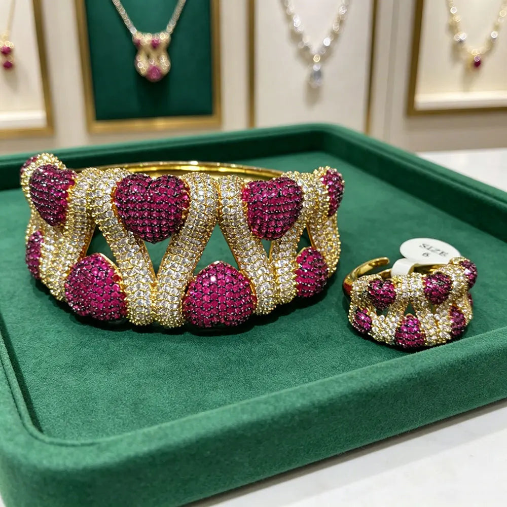 Crystal Harmony Bangle & Ring Set Coco & Dee